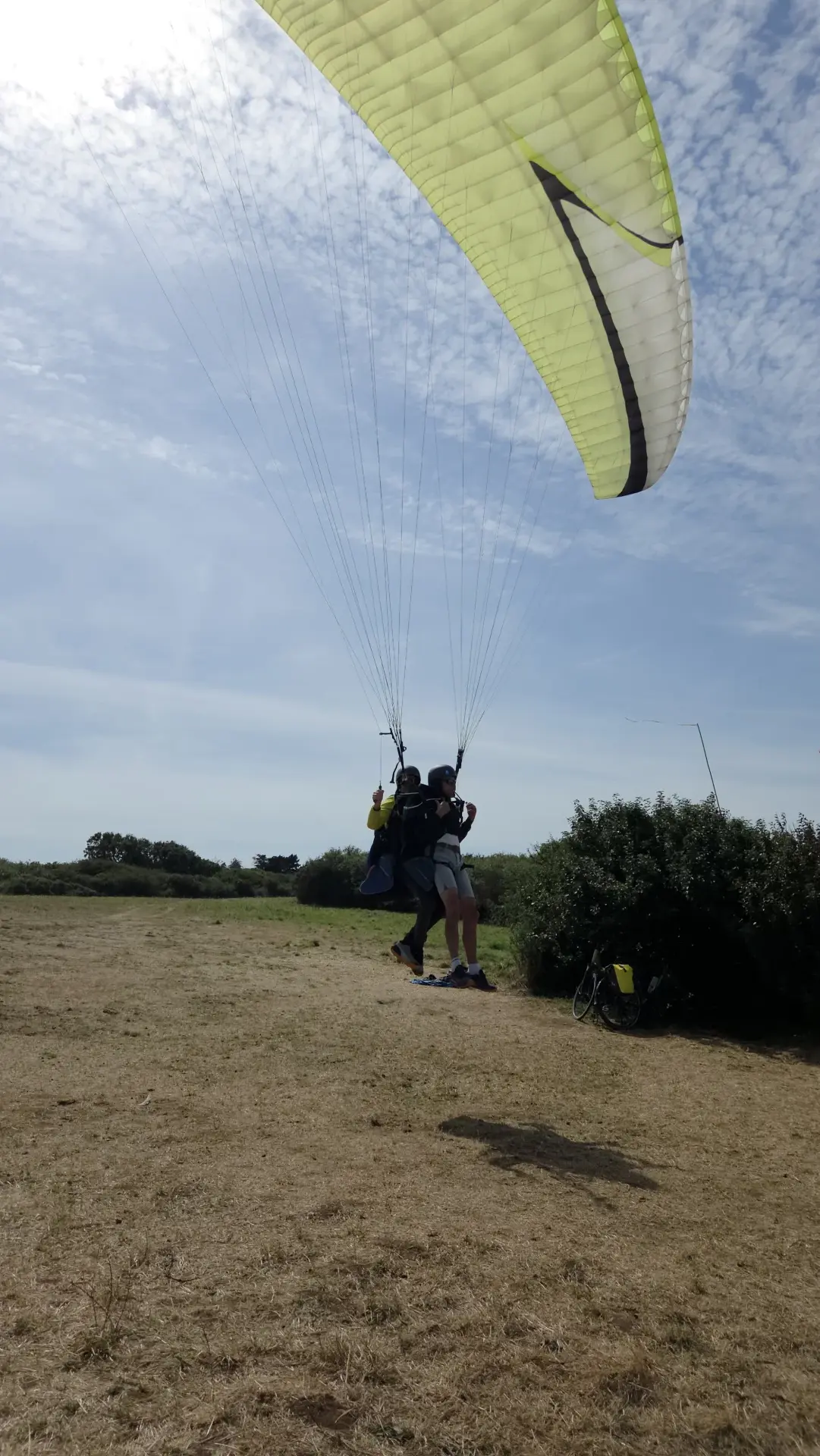 Vol parapente biplace Bretagne