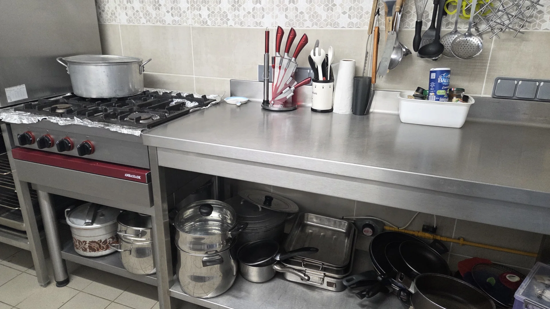 Espace vaisselle et plonge - Domaine de l'Entre-Deux Plévenon Bretagne